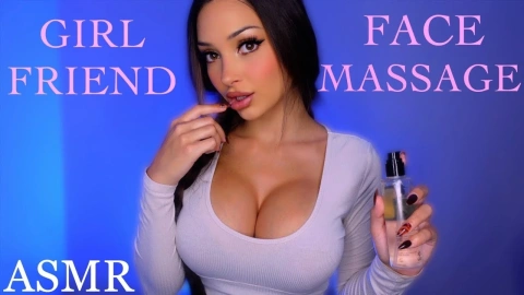 ASMR Face Massage: Iced Mocha & Soft Whispers