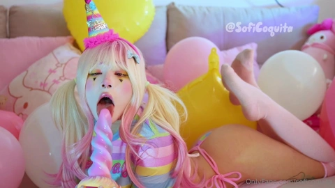Clown Cosplay & Candy: Sexy Soficoquita Fun